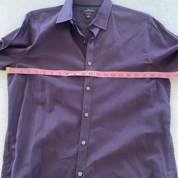 Marc Anthony Slim Fit Burgundy Long Sleeve Shirt - Size M - Picture 7 of 7